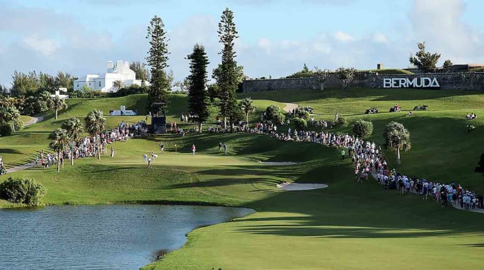 A general view during the fourth round of the 2022 Butterfield Bermuda Championship at Port Royal Golf Course.